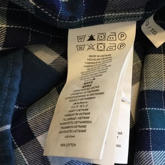 MICHAEL KORS Mens Button Front Shirt Size XL Slim Fit Plaid Check NWT - Picture 6 of 6